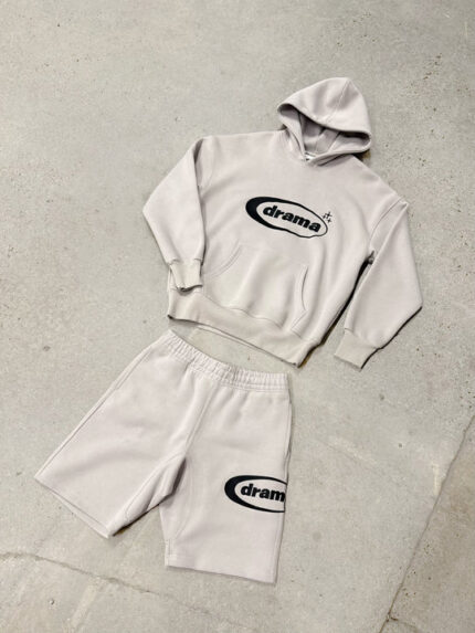 CLOUD GREY OVAL HOODIE