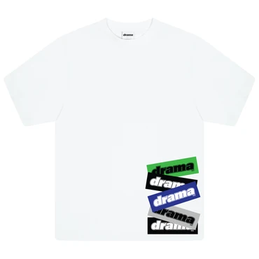 STACKED STAPLE TEE (WHITE)
