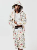STAR GUYS ALL OVER ZIP UP HOOD